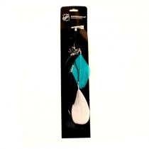 Special Buy - San Jose Sharks Feather Hair Clips - 12 For $24.00