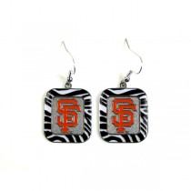 San Francisco Giants Earrings - Zebra Style Dangle Earrings - $3.00 Per Pair