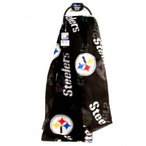 Pittsburgh Steelers Scarfs - SOLID Black Style - Infinity Scarf - 12 For $102.00