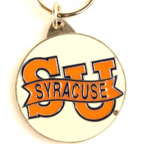 Closeout - Syracuse Key Chains - Pewter Oval - 24 For $24.00