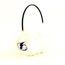 Overstock - Tampa Bay Lightning Hockey - White Fuzzy Earmuffs - 12 For $36.00