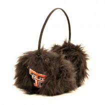 Texas Tech Merchandise - Black Fuzzy Earmuffs - 12 Earmuffs For $72.00