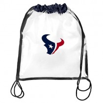 Houston Texans Bags - Clear Cinch Sacks - 4 For $20.00