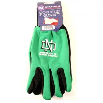 University Of North Dakota Gloves - 2Tone Grip Green/Black - ND Logo - $3.50 Per Pair