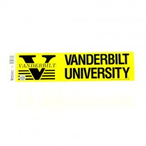 Blowout - Vanderbilt University Bumper Stickers - 3"x12" Win Style - 12 For $12.00