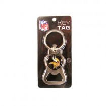 Minnesota Vikings Keychain Bottle Opener - KEYTAG Style Series6 - 12 For $18.00