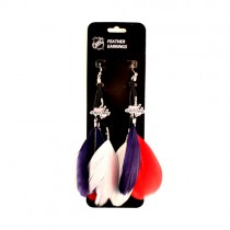 Washington Capitals Earrings - Feather Dangle Style - $2.75 Per Pair