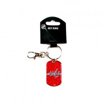 Washington Capitals Keychains - Heavyweight Glitter Style Keychains - 12 For $24.00