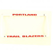 Closeout - Portland Trailblazers White License Plate Frames - 24 For $12.00