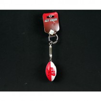 Wisconsin Badgers Keychains - W Logo Football Style Keychains - 12 For $18.00