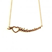 Michigan Wolverines Necklace - Heart Style - $4.00 Each