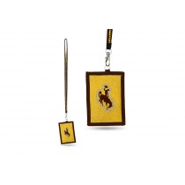 University Of Wyoming Bling - Bling Lanyard With ID Holder - 12 For $30.00