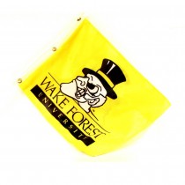 Wake Forest - Yellow Heavyweight Car Flags - With Window Stick - 12 For $24.00