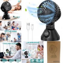 Desk Top Fans - High Velocity Rotating - USB Charging 4.5" Fan - 4 For $24.00