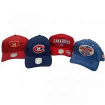 Montreal Canadiens Caps - Styles And Colors Will Vary - 6 For $30.00