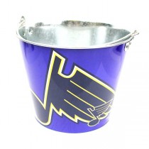 St. Louis Blues Buckets - 5QT Team Color Metal Buckets - May Not Be As Pictured - 2 For $13.00