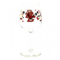 Boston College Merchandise - Polka Dot Wine Glasses - 12 For $42.00