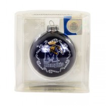 Memphis Tigers Ornaments - The Candy Cane Ball - 6 For $21.00