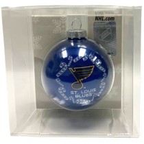 St. Louis Blues Ornaments - Candy Cane Ball Style - 6 For $21.00