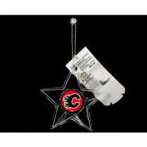 Calgary Flames Ornaments - Acrylic Star Style - 6 For $18.00