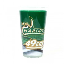 Charlotte 49ers Pints - 16OZ Glass Full Bleed Stadium Style - 12 For $24.00