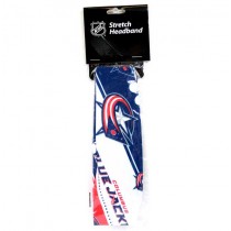 Columbus Blue Jackets Gear - Team Color Stretch Hair Bands - 12 For $18.00