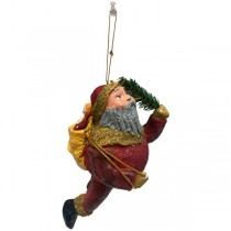 David DeCamp Art - 4" Flying Santa With Gift/Tree Ornament - 6 For $21.00