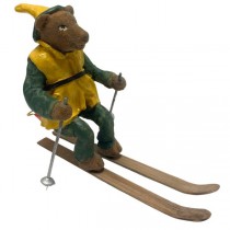 David DeCamp Art - 6" Elf Bear Skiing The Slopes - 5 For $20.00