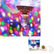 Disco Ball Party Light - Bulb With Lamp Outlet Combo - Plug Into Outlet - 4 For $20.00