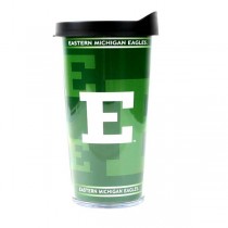 Eastern Michigan Eagles - 16OZ Clear Face Travel Mugs - 12 For $30.00