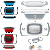 Wholesale Kitchen Gadgets - Expandable Over The Sink Colanders - Assorted Colors - 6 For $30.00