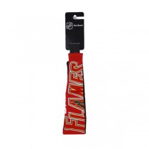 Calgary Flames Hair Accessories - Jersey Style Head Bands - 12 For $18.00