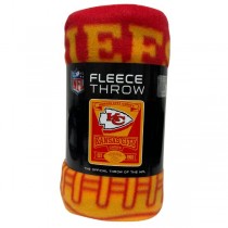 Kansas City Chiefs Blankets - 50"x60" Fleece - Marquee Style - 2 For $18.00