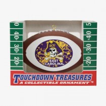 ECU Pirates Ornaments - Onfield Football Style - 6 For $21.00