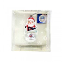 Fresno State Bulldogs Ornaments - Snowman Globe - 6 For $21.00