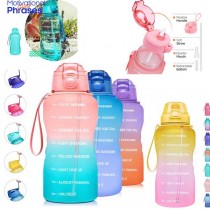 Motivational Water Bottles - Giotto 128OZ (1 Gallon) - Assorted Colors - May Not Be As Pictured - 12 For $66.00