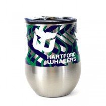 Hartford Whalers Wine Tumblers - Vacuum Sealed Lid - Flex Style 11OZ Stainless - 4 For $20.00