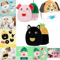 Kittenice Plush - 12" Cloud Material Plush - Styles and Colors May Vary - 6 For $30.00