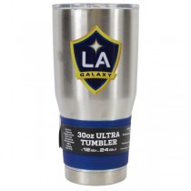 Los Angeles Galaxy Tumblers - 30OZ Gameday Silver - Stainless Steel - Vac Sealed - 2 For $20.00