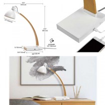 Lumesty Lighting - Metal.Wood Modern Look With USB Ports - 2 Lights For $15.00