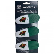Minnesota Wild Clips - 3Pack Magnetic Heavyweight Clips - 6 Packs For $18.00