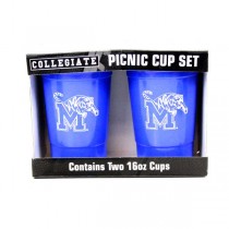 Memphis Tigers Picnic Cups - 2Pack 16OZ Team Cup Sets - 6 Sets For $18.00