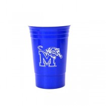 Memphis Tigers Cups - 16OZ Blue Double Walled Party Cups - 12 For $30.00 