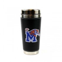 Memphis Tigers Tumblers - 16OZ Leather Wrapped Stainless Tumblers - 2 For $12.00