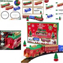 Train Set - Electronic 17PC Merry Express Train Set - 4 Sets For $20.00