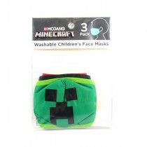 Minecraft Merchandise - 3Pack Children's Washable Masks - 60 Packs For $36.00