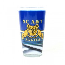 NC AT&T Aggies - Full Bleed Pint 16OZ Glass - 12 For $30.00