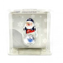 Edmonton Oilers Ornaments - Snowman Globe - 6 For $21.00
