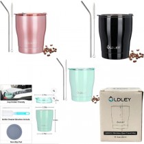 Oldley Tumblers - Ceramic Coated Stainless Steel - Colors May Vary - 11.5OZ With Accessories - 12 For $66.00