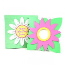 Wholesale Frames - 7" Painted Daisy Frames - 50 For $25.00